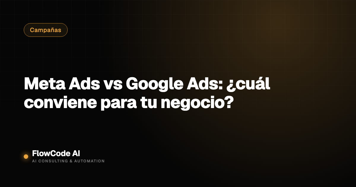 Meta Ads vs Google Ads: ¿cuál conviene para tu negocio?